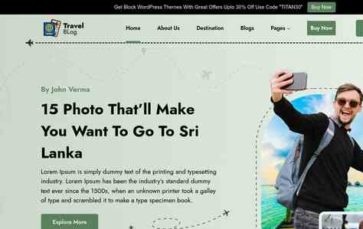 Travel Influencer Blogs Pro (screenshot desktop)