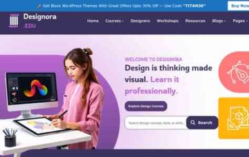 Web Designer Courses Pro (screenshot desktop)