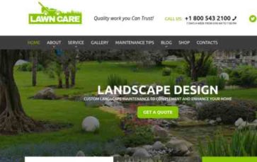 Lawncare (Theme Location) - (screenshot desktop)