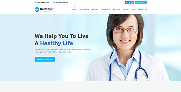 HealthNore (Trendy Theme)