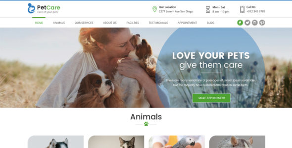 Pet Care Clinic Pro (Unbox Themes)