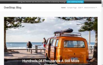 OverStrap: Blog (screenshot desktop)