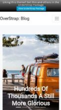 OverStrap: Blog (screenshot mobile)