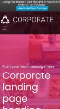 Understrap Business (screenshot mobile)