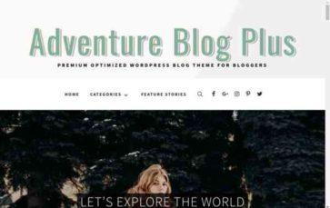 Adventure Blog Plus (screenshot desktop)