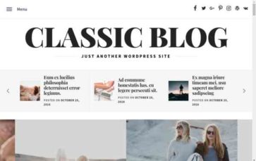 Classic Blog (United Theme) - (screenshot desktop)