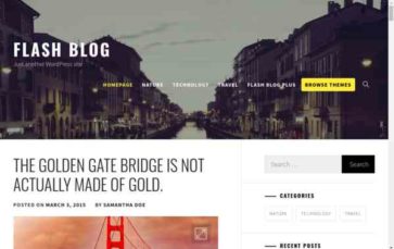 Flash Blog (screenshot desktop)