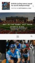 Sports Blog Plus (screenshot mobile)