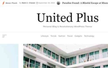 United Blog Plus (screenshot desktop)