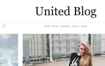 United Blog (screenshot desktop)