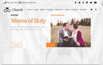 Screenshot Desktop Church (Visualmodo) (screenshot desktop)