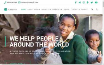 Nonprofit (Visualmodo) (screenshot desktop)