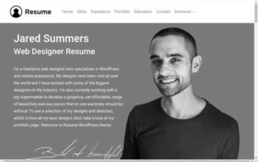 Resume (Visualmodo) (screenshot desktop)