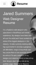 Resume (Visualmodo) (screenshot mobile)