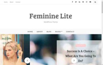 Feminine Lite (screenshot desktop)