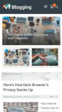 VT Blogging Pro (screenshot mobile)
