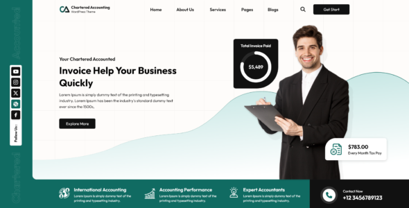 Chartered Accountant Pro (VWThemes)
