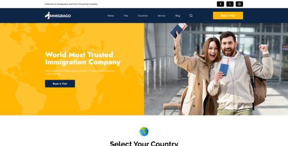 Immigration Consulting Pro (VWThemes)