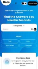 Online Documentation Pro (screenshot mobile)