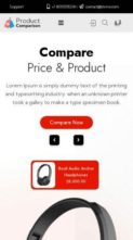 Product Comparison Woocommerce Pro (screenshot mobile)