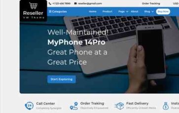 Reseller Store Pro (screenshot desktop)