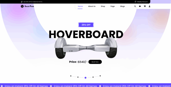 Sales Landing Page Pro (VWThemes)