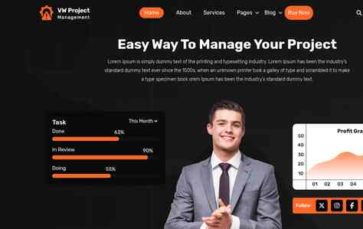 VW Project Management Pro (screenshot desktop)