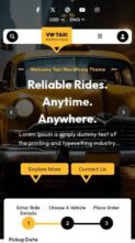 VW Taxi Booking Pro (screenshot mobile)