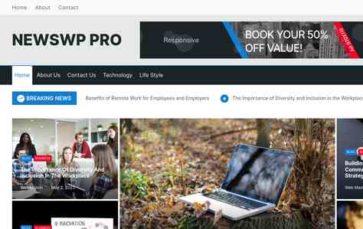 NewsWP Pro (screenshot desktop)