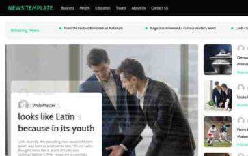 Walker News Template Pro (screenshot desktop)