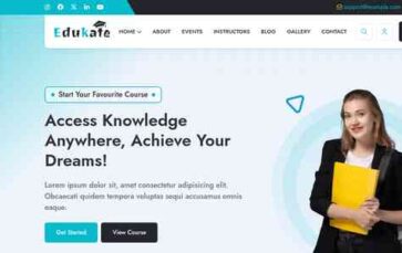 Edukate Premium (screenshot desktop)