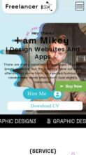 Screenshot Mobile Freelancer Resume Pro (screenshot mobile)