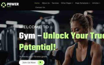 Prime Fitness Gym (screenshot desktop)