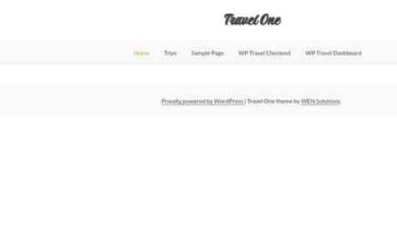 Travel One (screenshot desktop)