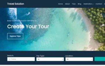 TravelSolution (screenshot desktop)