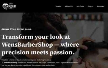 WENS Barber (screenshot desktop)