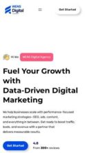 WENS Digital Agency (screenshot mobile)