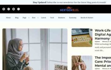 WENS Next Gen Blog (screenshot desktop)