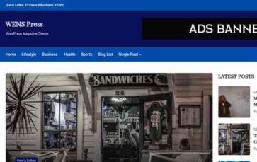 WENS Press (screenshot desktop)