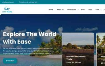 WENS Travel (screenshot desktop)