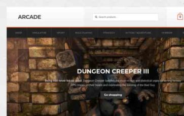 Arcade (WooCommerce) (screenshot desktop)