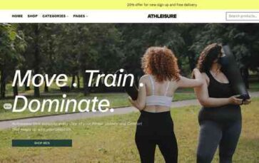 Athleisure (screenshot desktop)