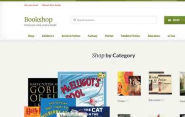 BookShop (WooCommerce) - (screenshot desktop)