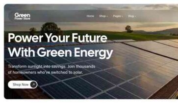 Green Power Store (screenshot desktop)