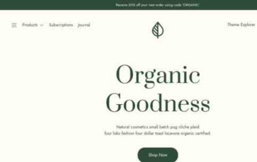 Organic Goodness (screenshot desktop)