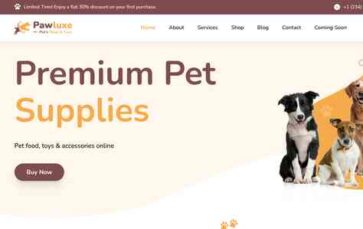 Pawluxe (screenshot desktop)