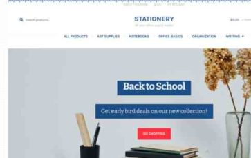 Stationery (WooCommerce) - (screenshot desktop)