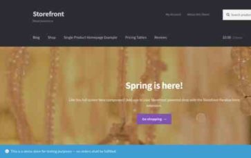 Storefront (Automattic) (screenshot desktop)