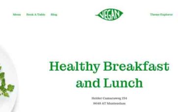 Vegan Food Shop (screenshot desktop)