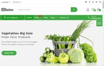 Bistro (WooVina) (screenshot desktop)